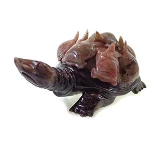 Carved jade turtles (25x14x10 cm) (4.2 kg) B