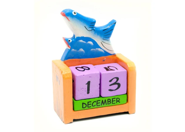 Фото 1 - Perpetual calendar Fish tree (10x7, 5x4 cm) F