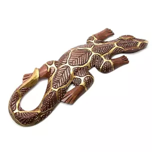 Wooden gecko (16x2x50 cm)