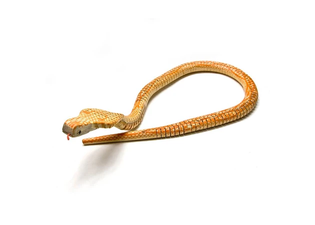 Фото 1 - Brown wooden cobra snake (80 cm)
