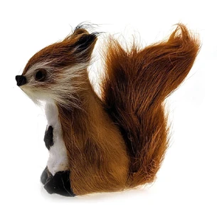 Squirrel (natural fur) (8x8x4 cm)