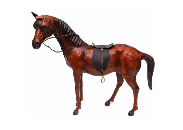 Фото 1 - Horse made of genuine leather (50x44x11 cm)