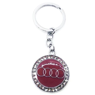 Брелок автомобільний (U) Audi бордовий