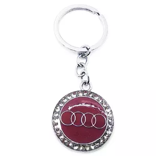 Car keychain (U) Audi burgundy