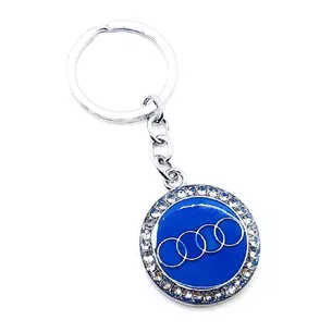 Car keychain (U) Audi blue