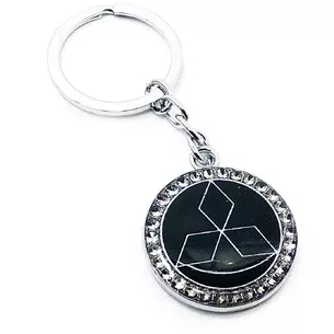 Car keychain (U) Mitsubishi black