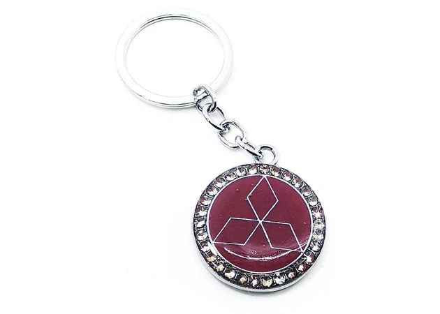 Фото 1 - Car keychain (U) Mitsubishi burgundy