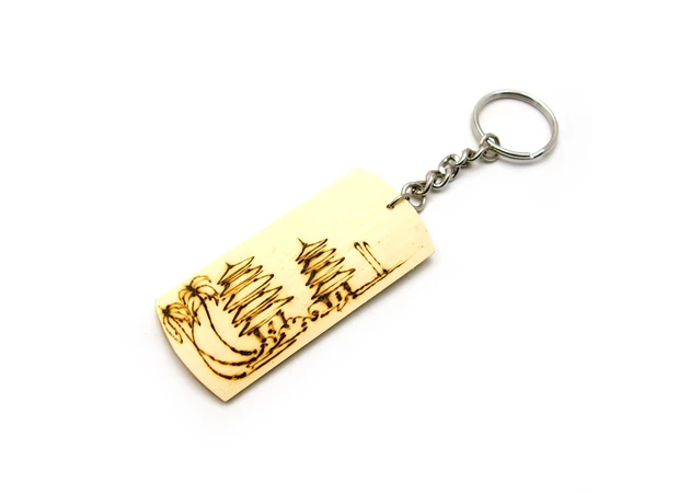 Фото 1 - Bamboo keychain (I) (24 pcs/pack)