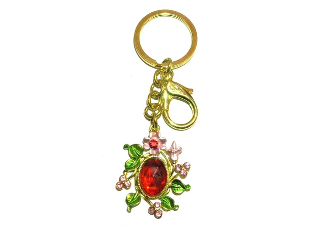 Фото 1 - Keychain with rhinestones Flowers