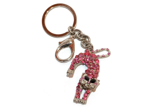 Фото 1 - Keychain with rhinestones Cat