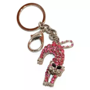 Keychain with rhinestones Cat