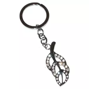Keychain with rhinestones (S) Leaflet