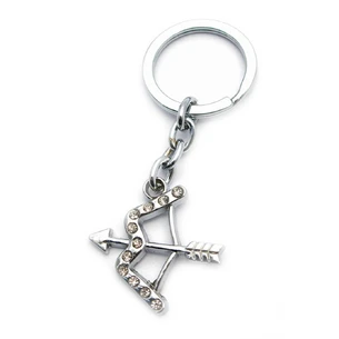Keychain with rhinestones (S) Bow with an arrow