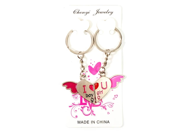 Фото 1 - Keychains for lovers (D) Heart with wings