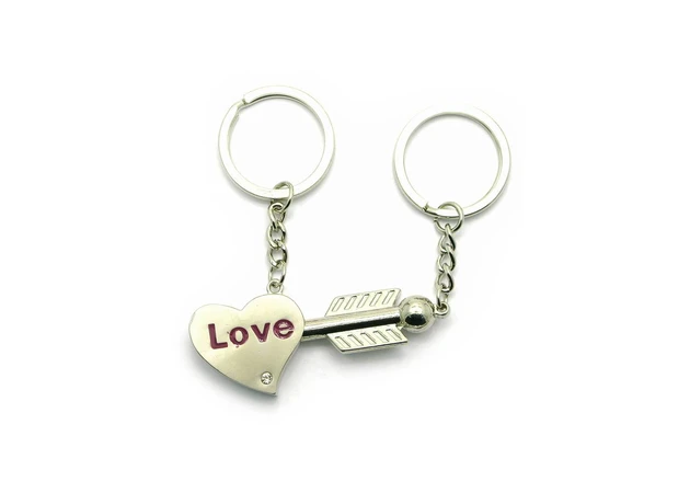 Фото 1 - Keychains for lovers (D) Heart with an arrow (12pcs/pack)
