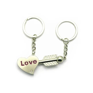 Keychains for lovers (D) Heart with an arrow (12pcs/pack)
