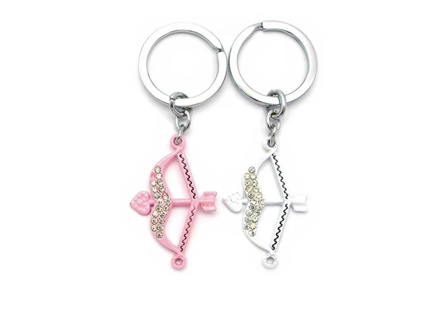 Фото 1 - Keychains for lovers (Q) Onion white and pink