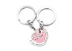 Фото 2 - Keychains for lovers (Q) Hearts white and pink