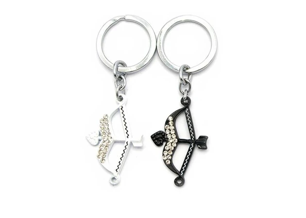 Фото 1 - Keychains for lovers (Q) Bow black and white