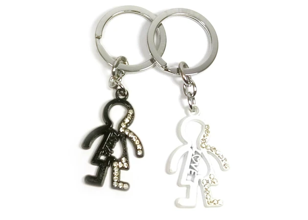Фото 1 - Keychains for lovers (Q) Boy and girl black and white