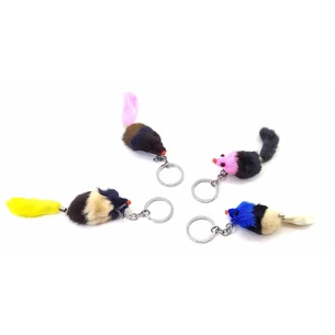 Natural mink fur. keychain