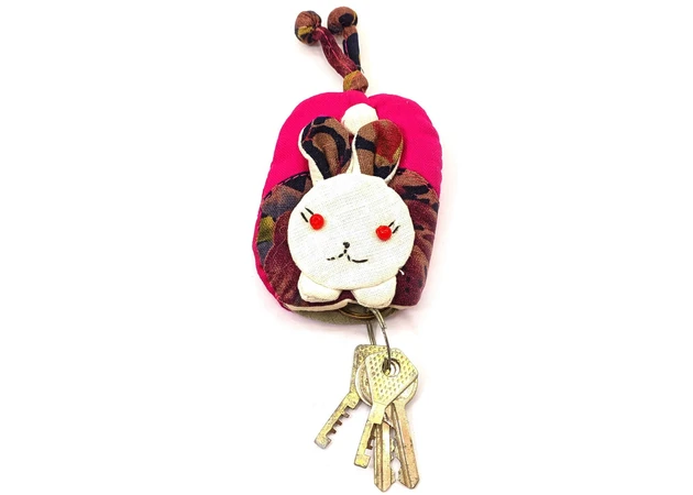Фото 1 - Case for keyring Rabbit fabric (11x7 cm)