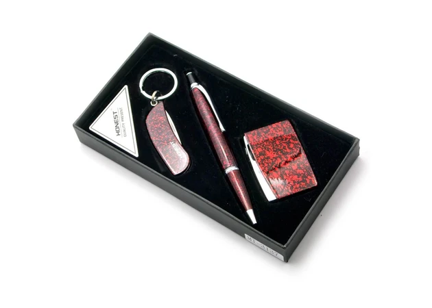 Фото 1 - Gift set (Pen with keychain and lighter)
