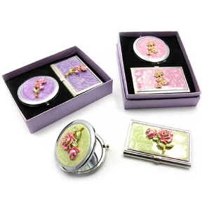 Gift set mirror with business card (15.5x12.5x3.5 cm)