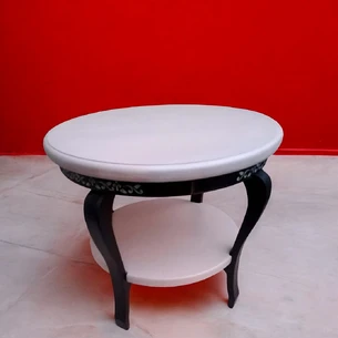 Coffee coffee table Provence (d-530mm.h-480mm), solid wood.