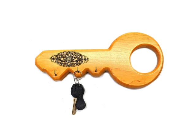 Фото 1 - Key holder Wooden key (27x12x2 cm) made of solid wood