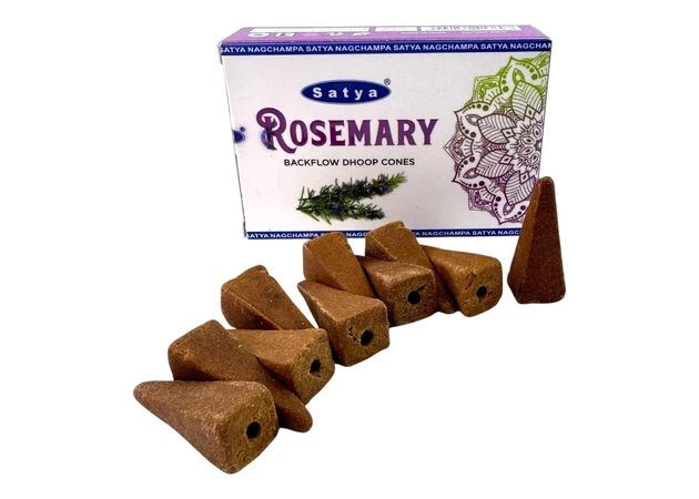 Фото 1 - Rosemary Backflow Dhoop Cone (Rosemary) (Satya) 10 cones in a package