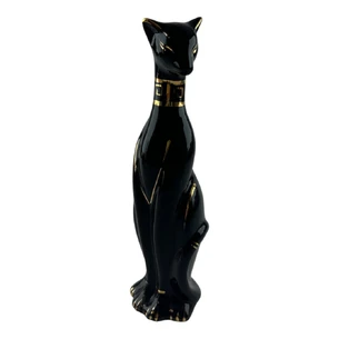 Кошка керамическая черная (20,7х5,7х5,4 см)