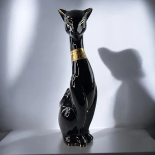 Кішка керамічна чорна (27,5 х7, 5х9 см)
