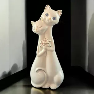 Кошки пара фарфоровые (17,5х7,7х5 см)
