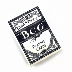 Карты игральные пластиковое покрытие BCG (9х6,5х1,8 см) синяя рубашка