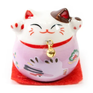Cat Maneka-neko purple (5x5x5 cm)