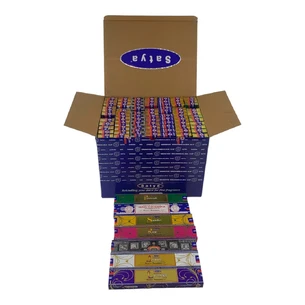 Пахощі набір Natural Series (7 видів по 12 шт разом 84 шт)(15 gm)(Satya) пилковий пахощі