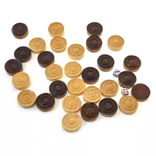Backgammon chips with bones (d-2.7 cm) A