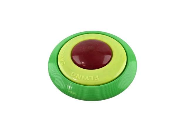 Фото 1 - Frisbee red-yellow-green (flying saucer) (d-23 cm)