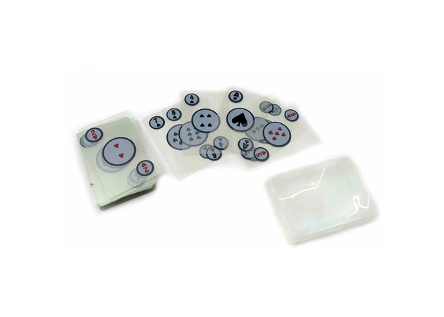 Фото 1 - Transparent plastic playing cards (10x7x2 cm)