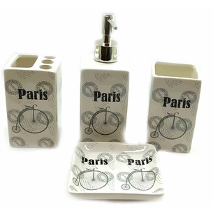 Paris ceramic bathroom set (22x23x8 cm) A