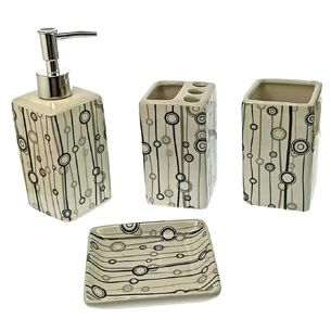 Ceramic bathroom set (22x22x7.5 cm) B