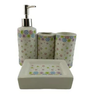 Ceramic bathroom set.