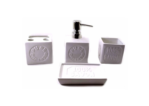 Фото 1 - Ceramic bathroom set (23x18x8 cm)