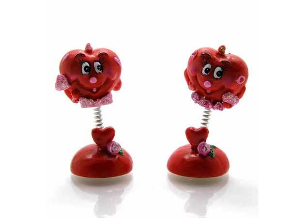 Фото 1 - Figure Heart on a spring (7x3x3 cm)