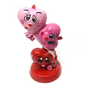 Фигурка 3 сердечка (7х3х3 см) B
