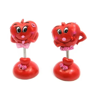 Figure Heart on a spring (4 pcs/pack) (8.5x4.5x4.5 cm)