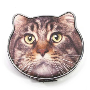 Дзеркальце косметичний Кішка (8х7,5х1,5 см)