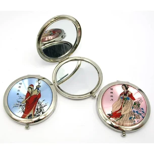 Cosmetic mirror Chinese woman (d-7 cm) (in a box + cover)