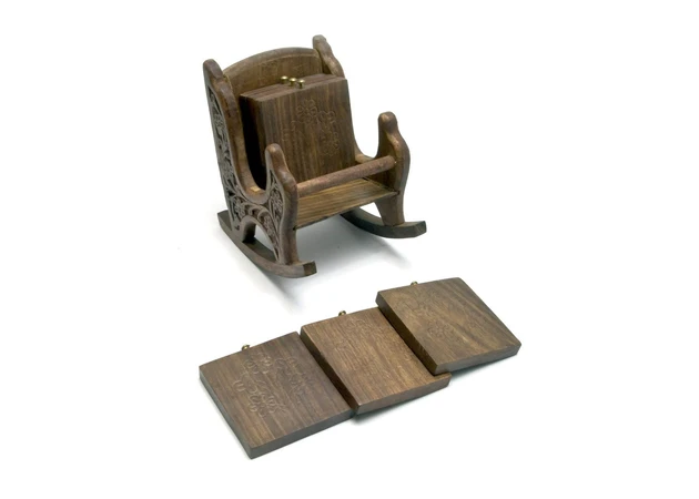 Фото 1 - Rose wood cup holder Armchair (14x12.5x10.5 cm)